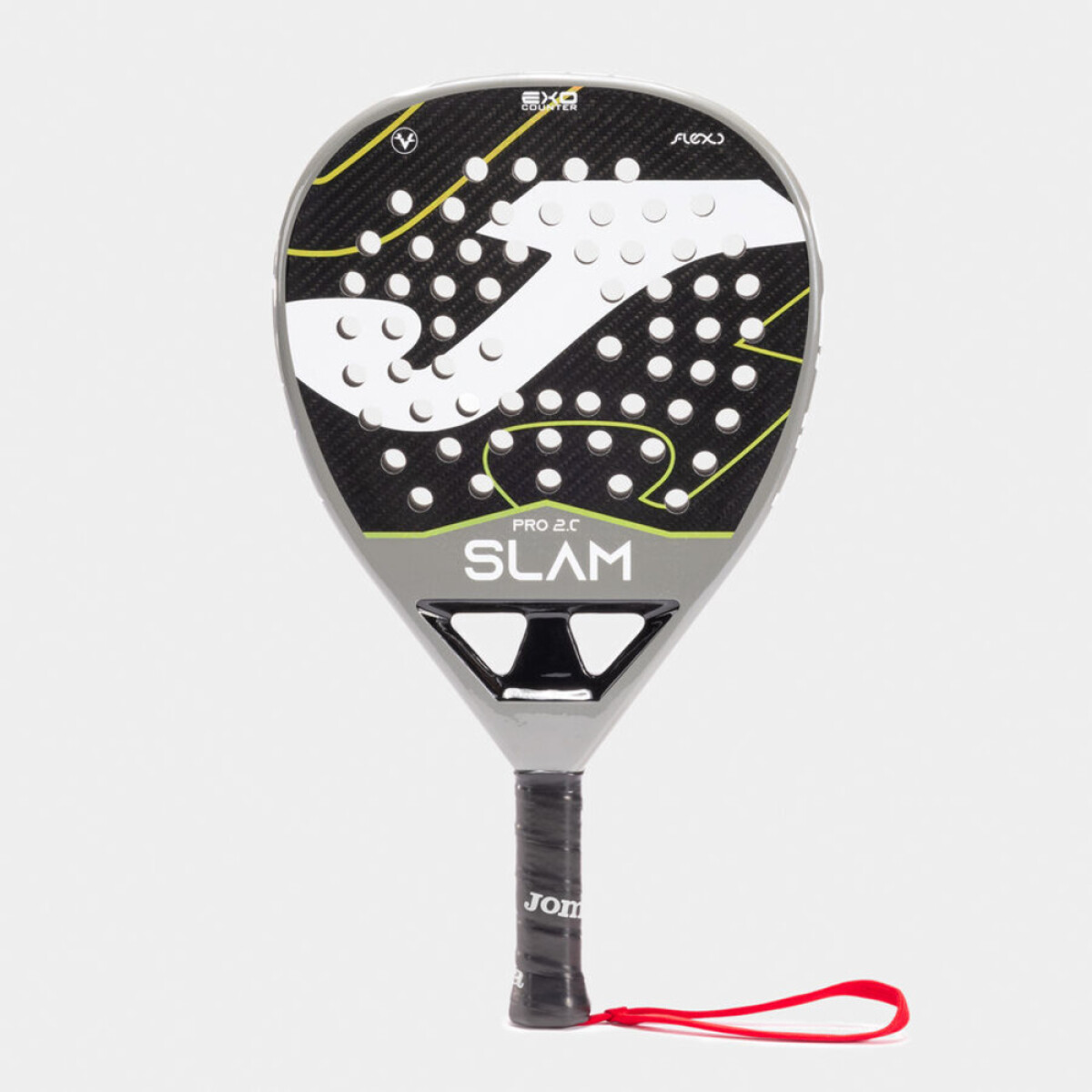PALA DE PÁDEL SLAM PRO GRIS CLARO NEGRO - GRIS 