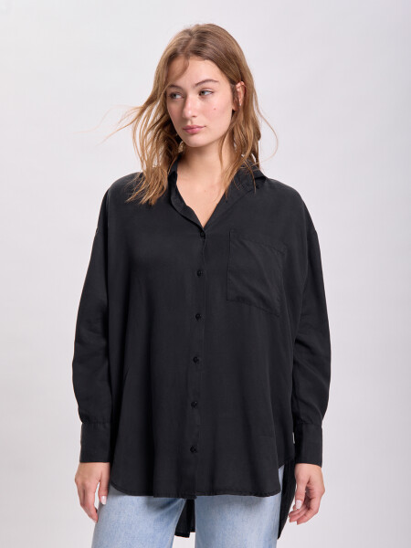 Camisa lyocell Negro