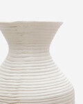 Jarrón Pria de papel maché blanco 72 cm