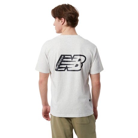 Remera de hombre New Balance - MT23514SAH WHITE