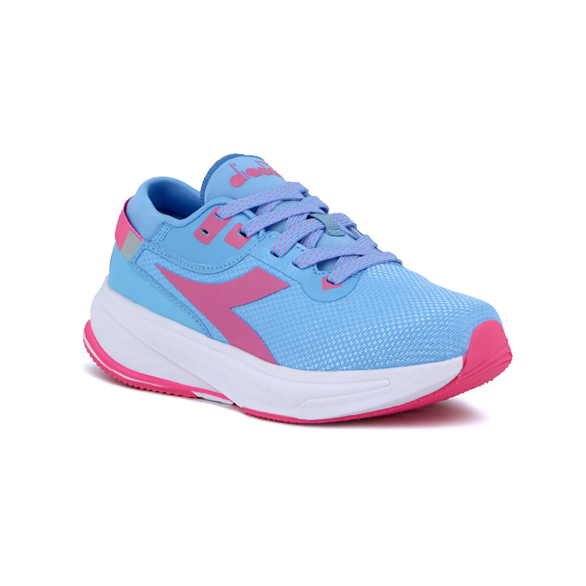 Championes Deportivos Mujer Diadora Rush - Celeste-rosado 