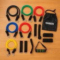 SET BANDAS ELASTICAS DE RESISTENCIA TUBO CON BOLSO MULTICOLOR