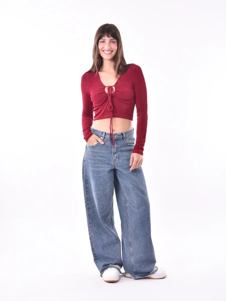 REMERA NULA BORDEAUX