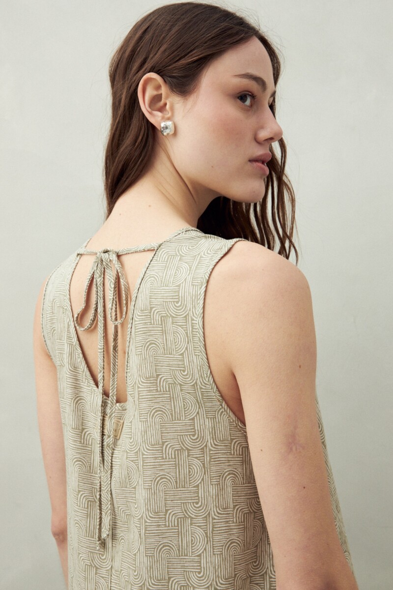 VESTIDO OLIVEIRA Caqui