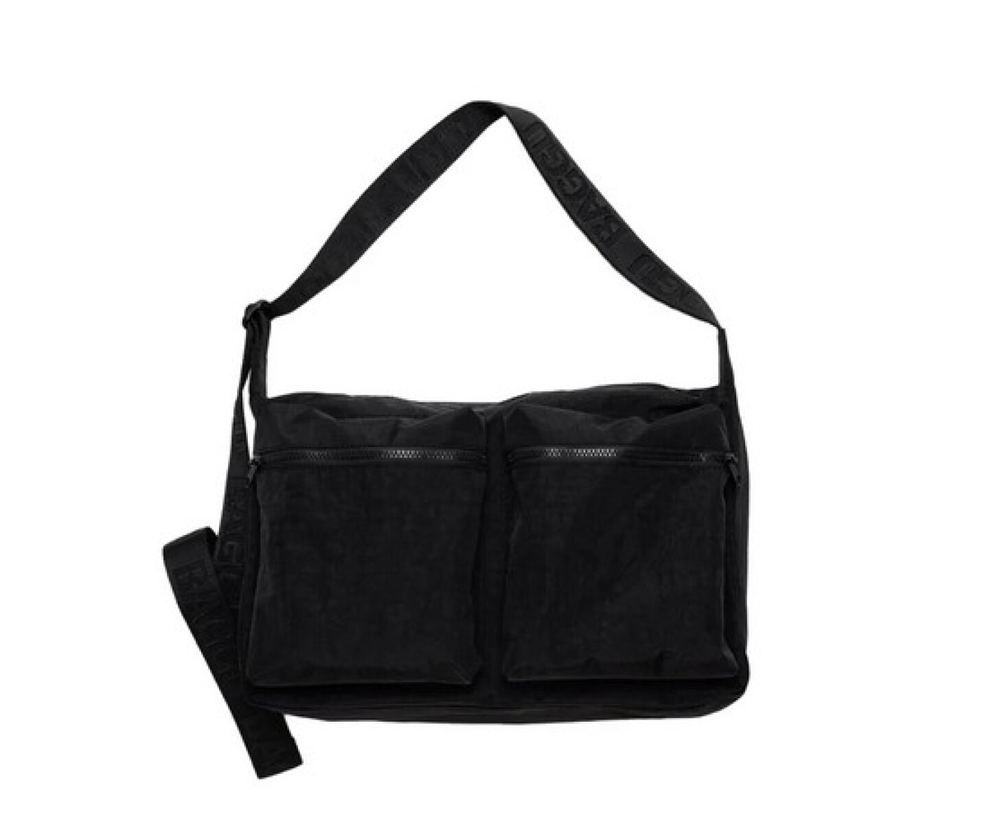 Cartera morral bolsillos al frente tipo cargo - Black 