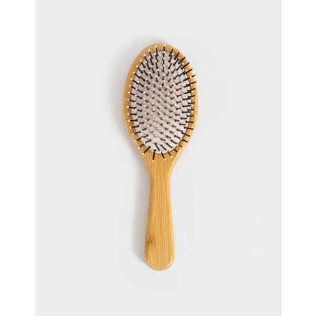 Cepillo Redondo De Bamboo Con Estampa Sweet Season Efecto Marmolado Combinacion Bicolor