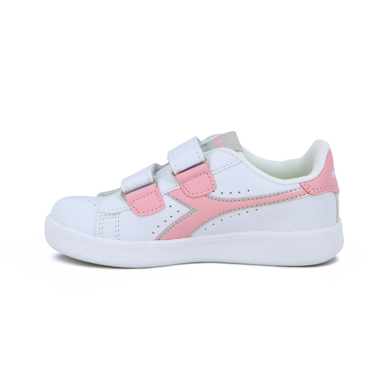 Diadora Champion Niño KNOCK ON Velcro I Blanco/Rosado Blanco-Rosado