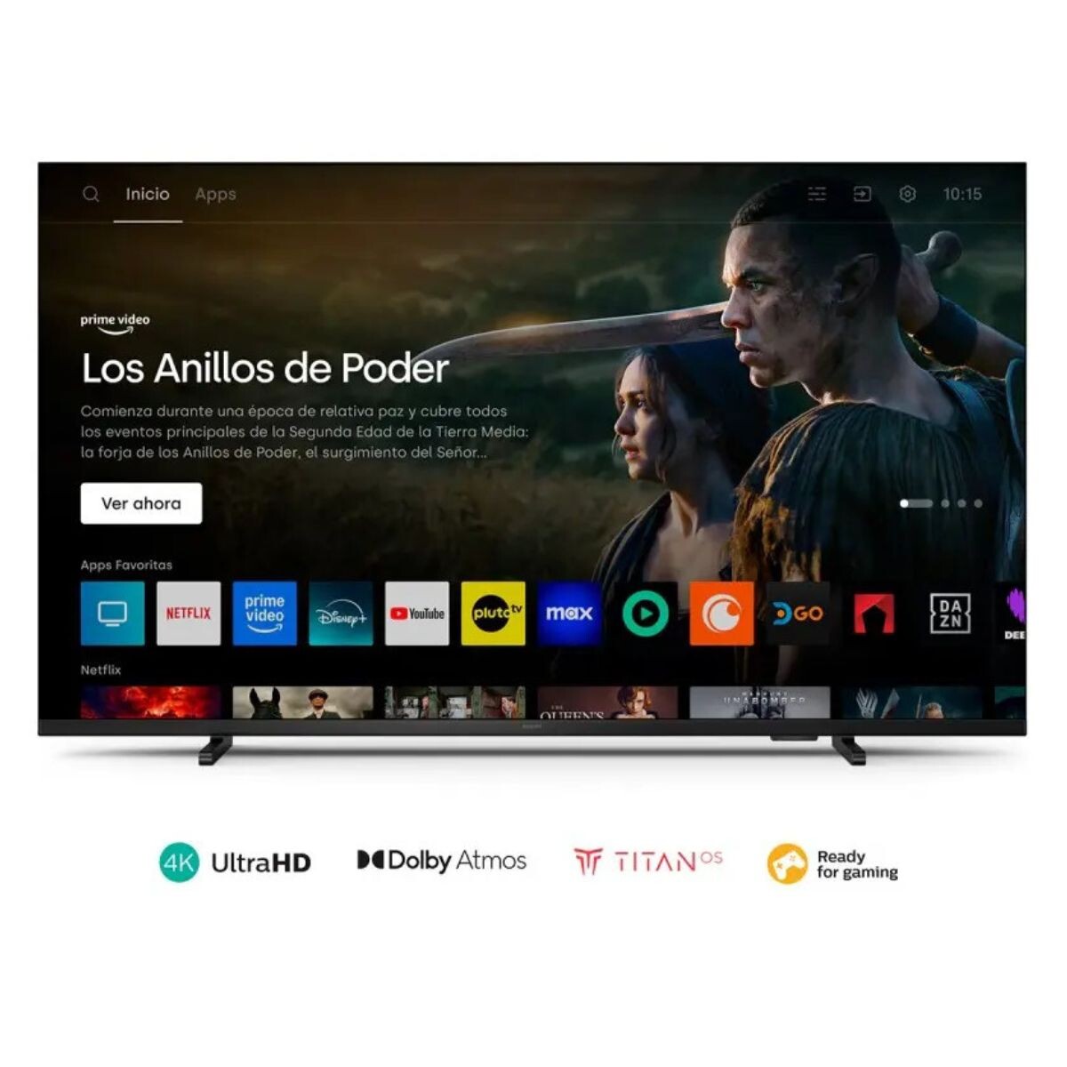 TV Philips 55" 4K TITAN Os 