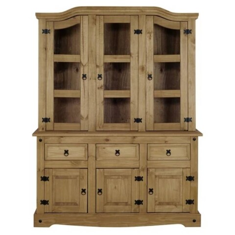 CRISTALERO 6 PUERTAS 3 CAJONES NATURAL MEX009 CRISTALERO 6 PUERTAS 3 CAJONES NATURAL MEX009