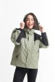 Campera combinada VERDE
