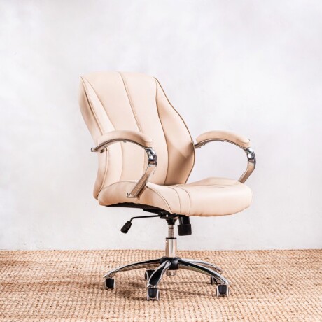 Silla De Oficina Rt-359b Beige Beige