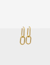 Aros Colgantes Cortos Metal Aros Cortos Eslabones Acero - Dorado