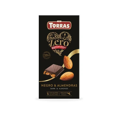 CHOCOLATE TORRAS ZERO CON ALMENDRAS 150G Chocolate Torras S/a C/ Almend