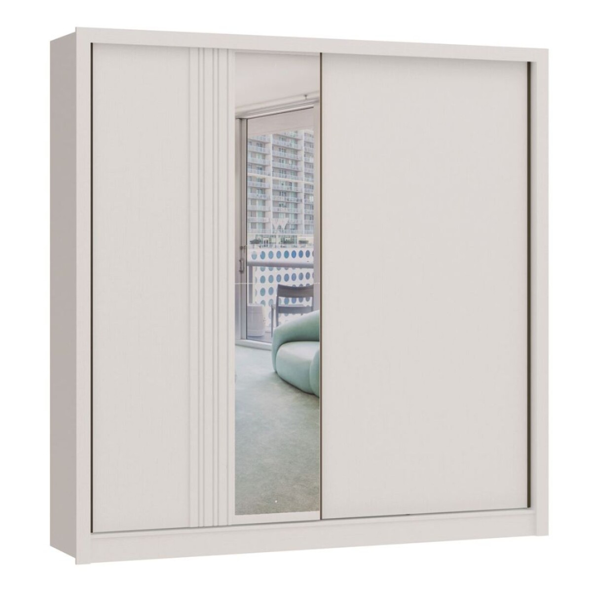 Ropero Turim 2 Puertas de Correr Blanco 