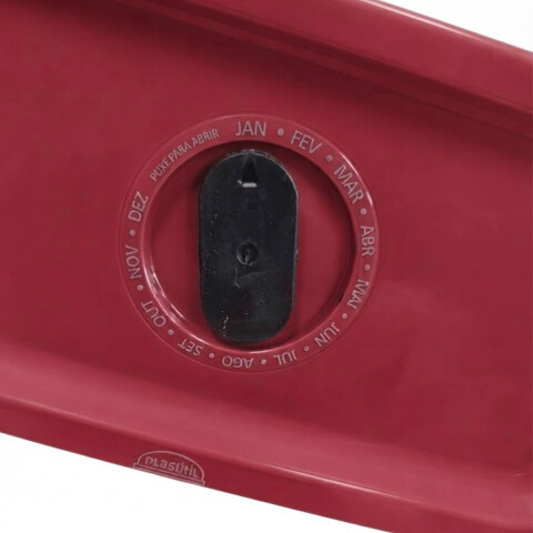 Pote plástico Lume con Válvula Calendario 600 ml ROJO