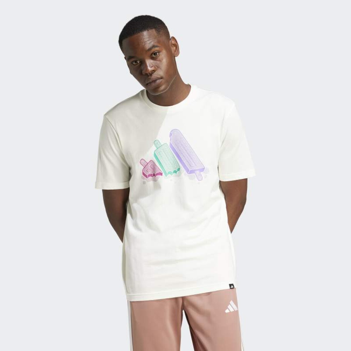 Remera Adidas Lounge Ice Graphic - Blanco 