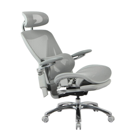 SILLA DE OFICINA MALLA-Y-METAL GRIS LYRA