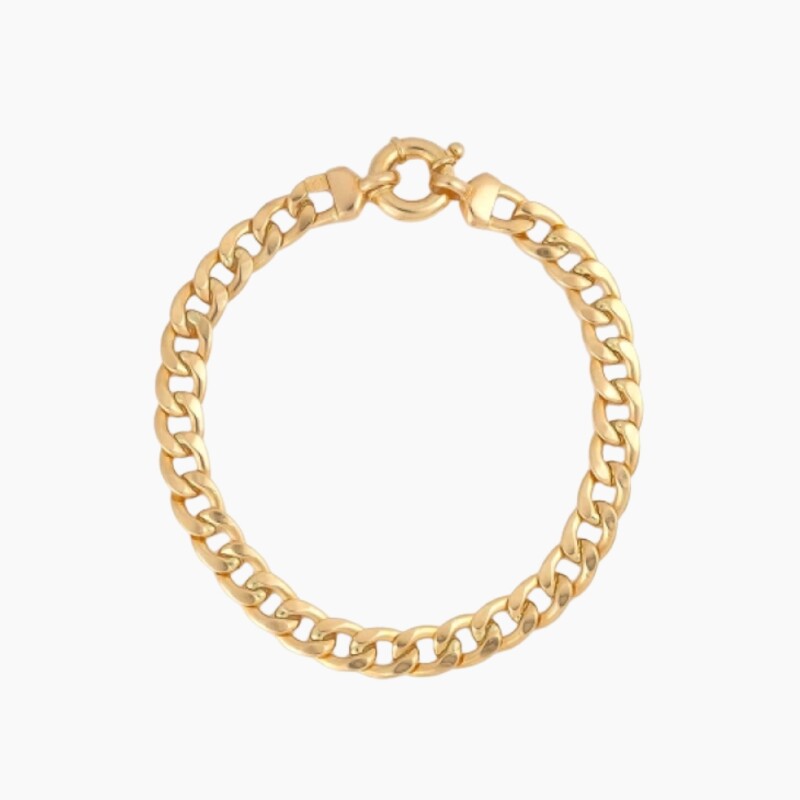 Pulsera en oro 18K con eslabón grumet Pulsera En Oro 18k Con Eslabón Grumet