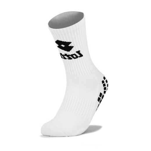 Media Lotto Futbol Unisex Antideslizante Caña Media Ciao - Blanco S/C