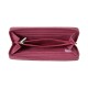 Billetera larga shiny bordo