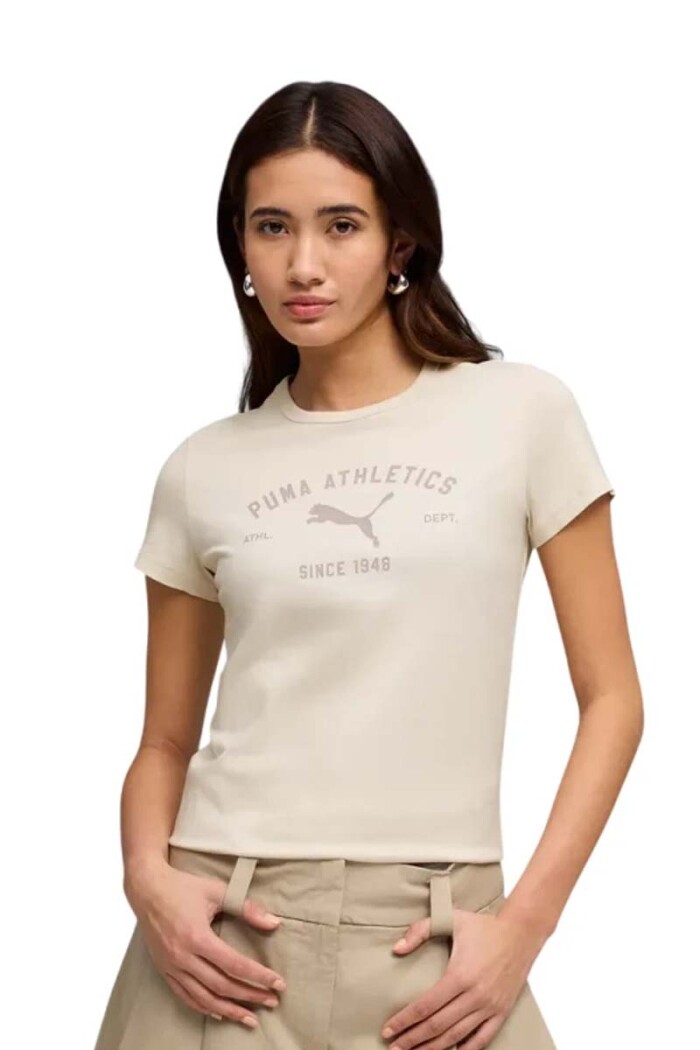 REMERA PUMA DAMA CLASS 691876 Crudo