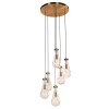 COLGANTE 6 LUCES GOTA E14 BRONCE COLGANTE 6 LUCES GOTA E14 BRONCE