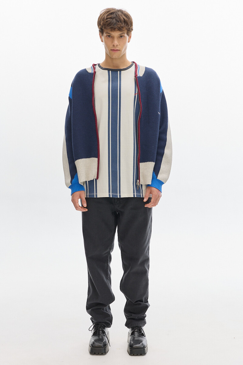 Campera Tejida Alaska Azul