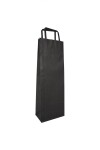 Bolsa lisa acuario 14x08x40 cm, para botella NEGRO