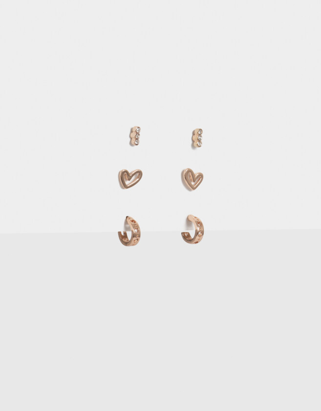 Aros Sets Premium Rose Set De Aros Premium - Dorado Oro Rosa