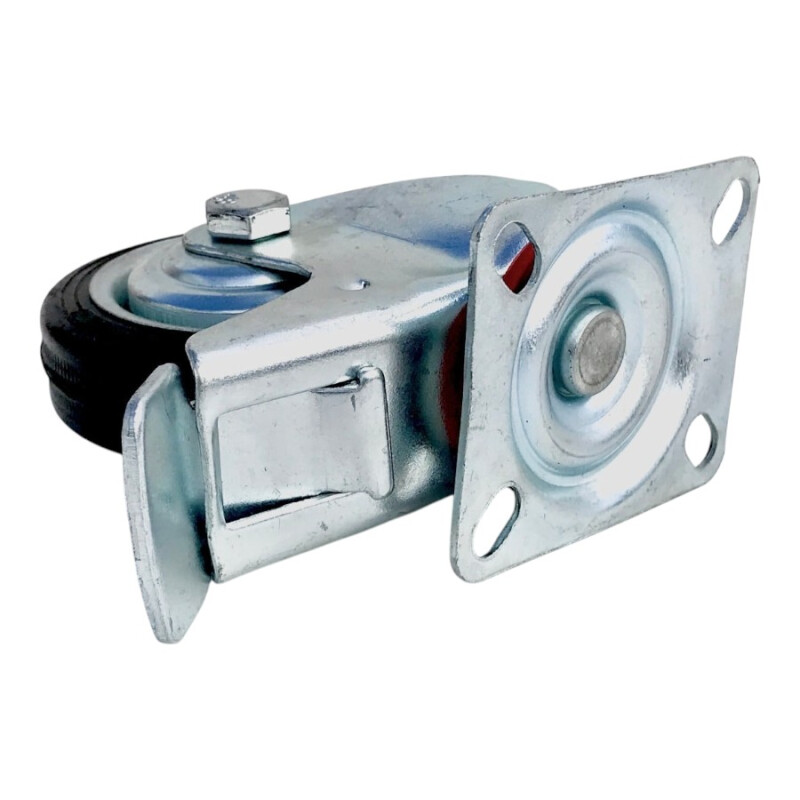 Rueda Industrial de Goma 100 mm con Freno Rueda Industrial de Goma 100 mm con Freno