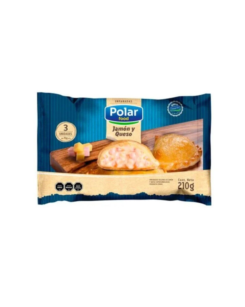 EMPANADAS DE JAMÓN Y QUESO X 3 POLAR FOOD 