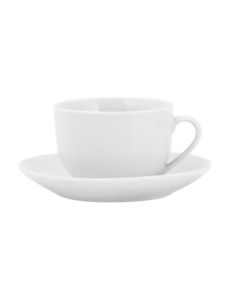 TAZA DE TE 220ML C/PLATO MODERN PORC BLANC SELECTA TAZA DE TE 220ML C/PLATO MODERN PORC BLANC SELECTA