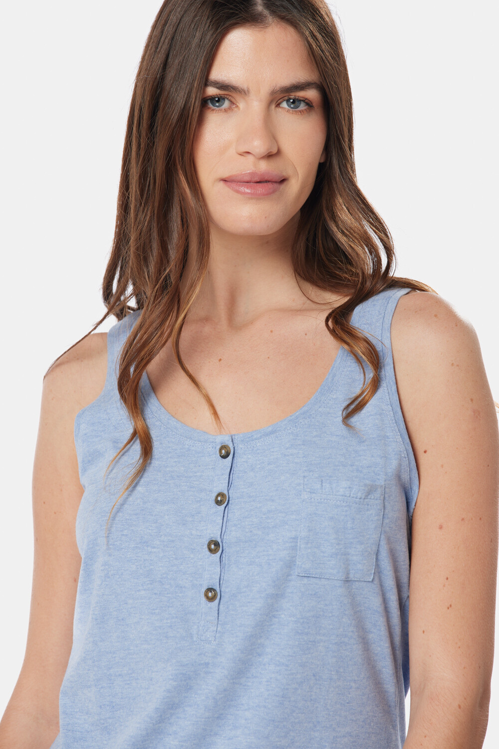 MUSCULOSA LISA Azul