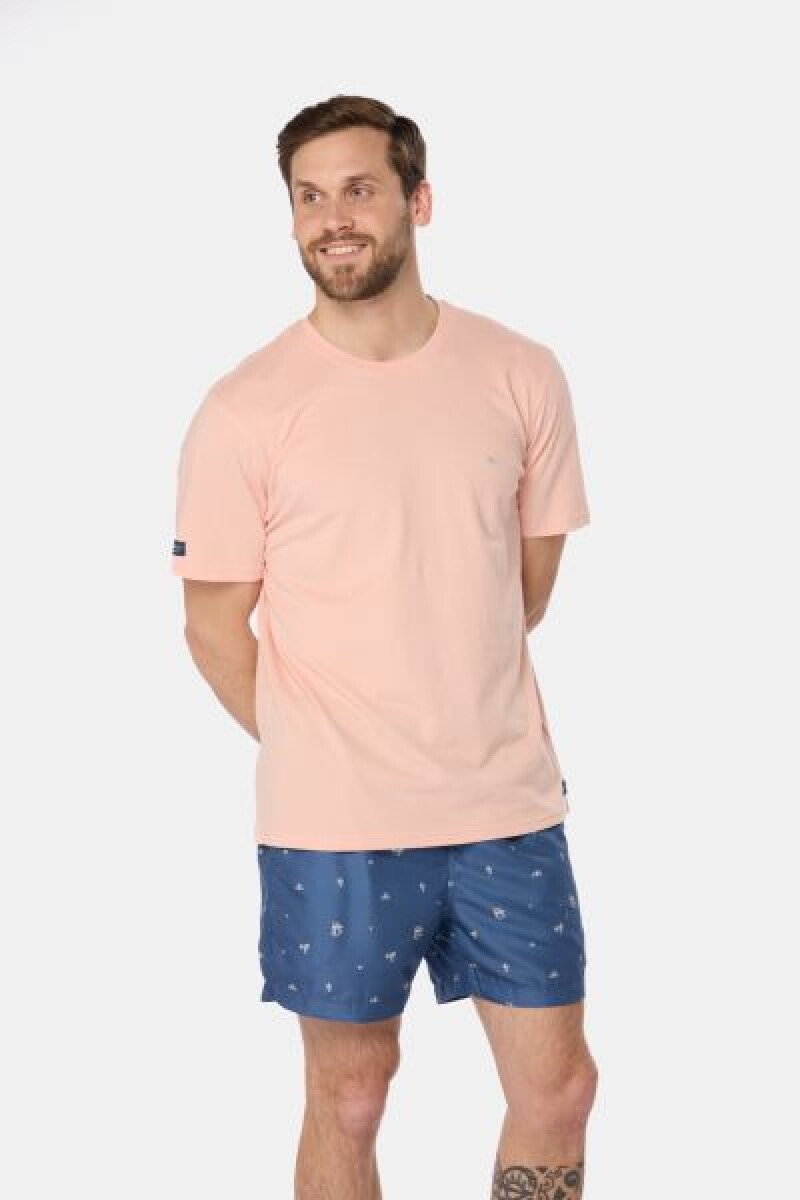 SHORT DE BAÑO ESTAMPADO - Azul 