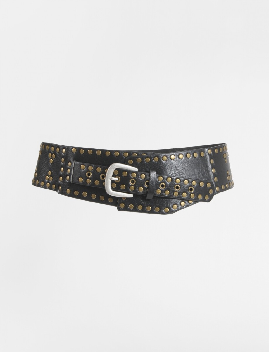 Cinturón faja tachas - negro 