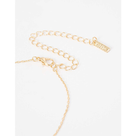 Collar Con Charms De Metal. Dorado