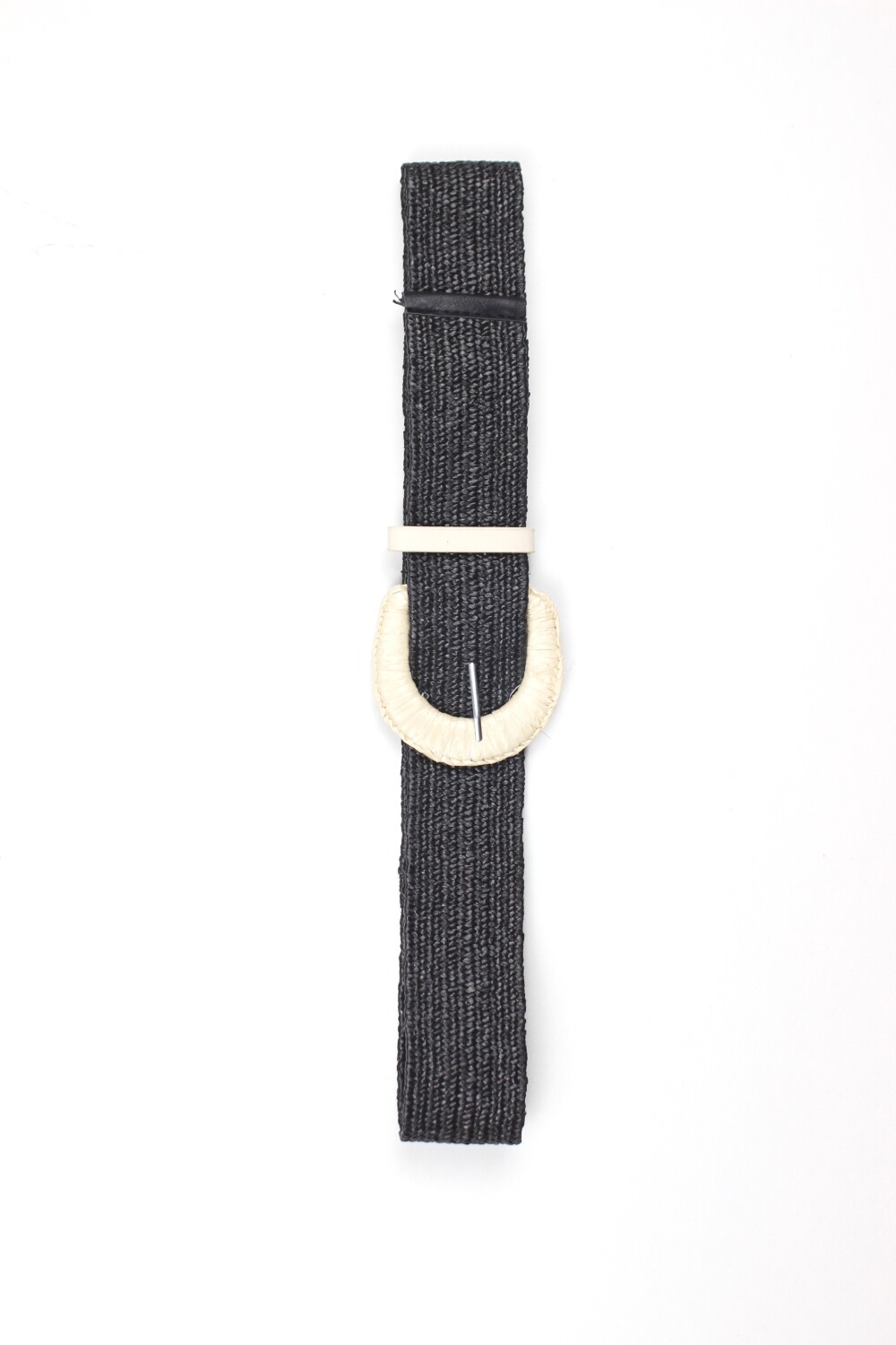 Cinturon Rafia - Negro — Indian Parisien