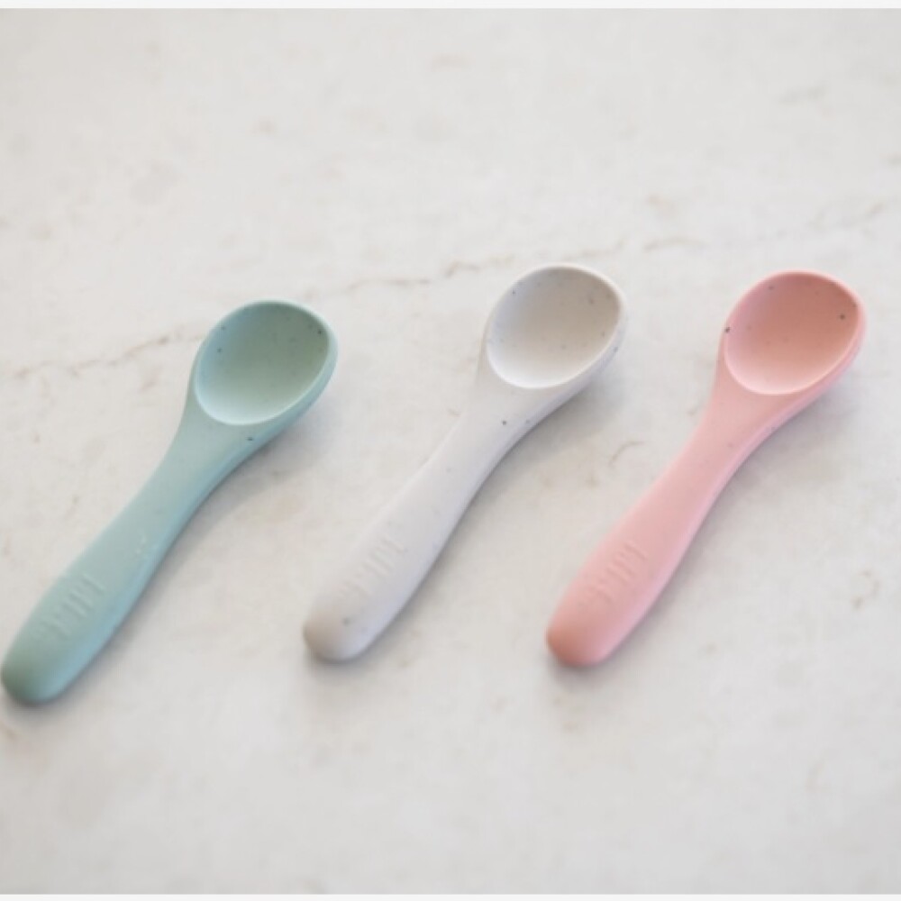 Cuchara silicona Platinum KIKKABOO verde