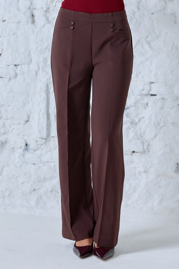 Pantalon Relaxed & Wide Leg MARRON