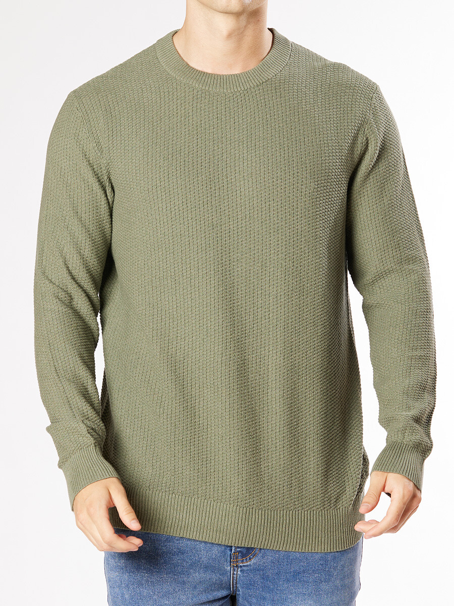 SWEATER RONCO RUSTY - Oliva 