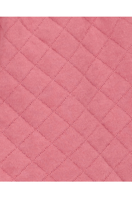 Set tres piezas de algodón, chaleco capitoneado, pantalón y body, diseño floral Sin color