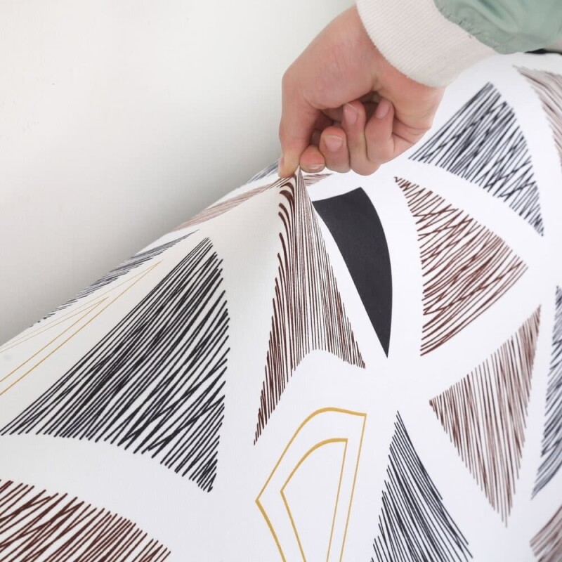 Funda sillón 4 cuerpos estampada Triángulos