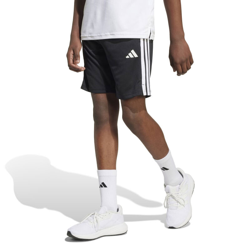 Short de Niños Adidas Es JRS Negro - Blanco