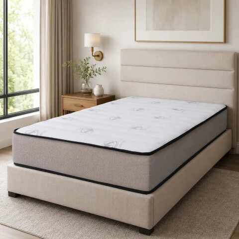 Colchon MEGA DENSIDAD Espuma Ortopédico 1y1/2 Plaza - 110 cm