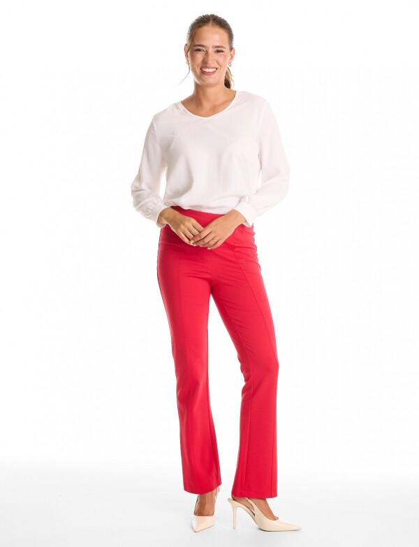 Pantalon Pespunte ROJO
