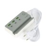Cargador zapatilla alargue universal HB100 3 USB 3 Tipo C Cargador zapatilla alargue universal HB100 3 USB 3 Tipo C