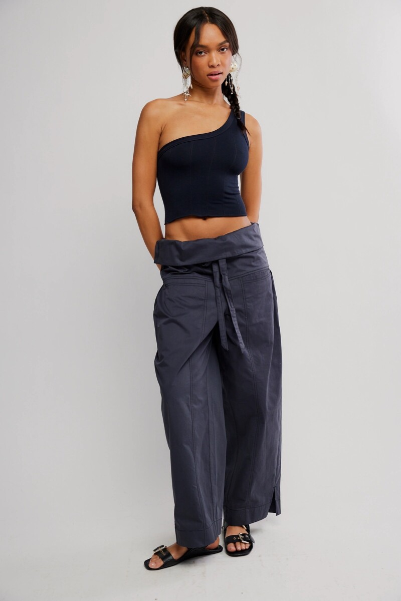 SO SOFT ASYM CAMI Negro