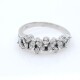 Anillo en oro 18k blanco con hermosos brillantes Anillo en oro 18k blanco con hermosos brillantes