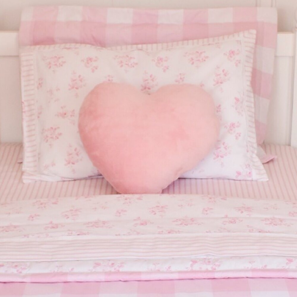 Almohadón Soft Corazón Rosa