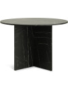 Mesa de comedor KRONDAL Ø110 mármol negro Mesa de comedor KRONDAL Ø110 mármol negro